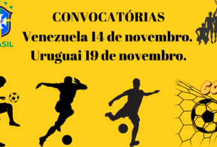 A última convocação da Seleção Brasileira de Futebol, anunciada pelo técnico Dorival Júnior em 1º de novembro de 2024, incluiu 23 jogadores para os jogos das Eliminatórias da Copa do Mundo de 2026. O Brasil enfrentará a Venezuela no dia 14 de novembro e o Uruguai no dia 19 de novembro. Aqui está a lista dos convocados: Goleiros: Bento (Al-Nassr), Ederson (Manchester City), Weverton (Palmeiras) Laterais: Danilo (Juventus), Vanderson (Mônaco), Abner (Lyon), Guilherme Arana (Atlético-MG) Zagueiros: Murillo (Nottingham Forest), Gabriel Magalhães (Arsenal), Marquinhos (PSG), Eder Militão (Real Madrid) Meio-campistas: André (Wolverhampton), Bruno Guimarães (Newcastle), Gerson (Flamengo), Lucas Paquetá (West Ham), Rodrygo (Real Madrid), Andreas Pereira (Fulham) Atacantes: Igor Jesus (Botafogo), Luiz Henrique (Botafogo), Raphinha (Barcelona), Vini Jr. (Real Madrid), Savinho (Manchester City), Estêvão (Palmeiras) Notavelmente, Neymar não foi convocado, pois a comissão técnica decidiu que ele deve focar em sua recuperação e preparação para 2025​ BOLAVIP BRASIL ​ O DIA . Você disse: faça o titulo O ChatGPT disse: ChatGPT "Seleção Brasileira Convocada para os Jogos das Eliminatórias da Copa do Mundo em Novembro de 2024"